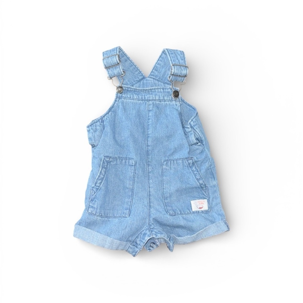 264. Carter Kids Denim Overalls Size 6 Months